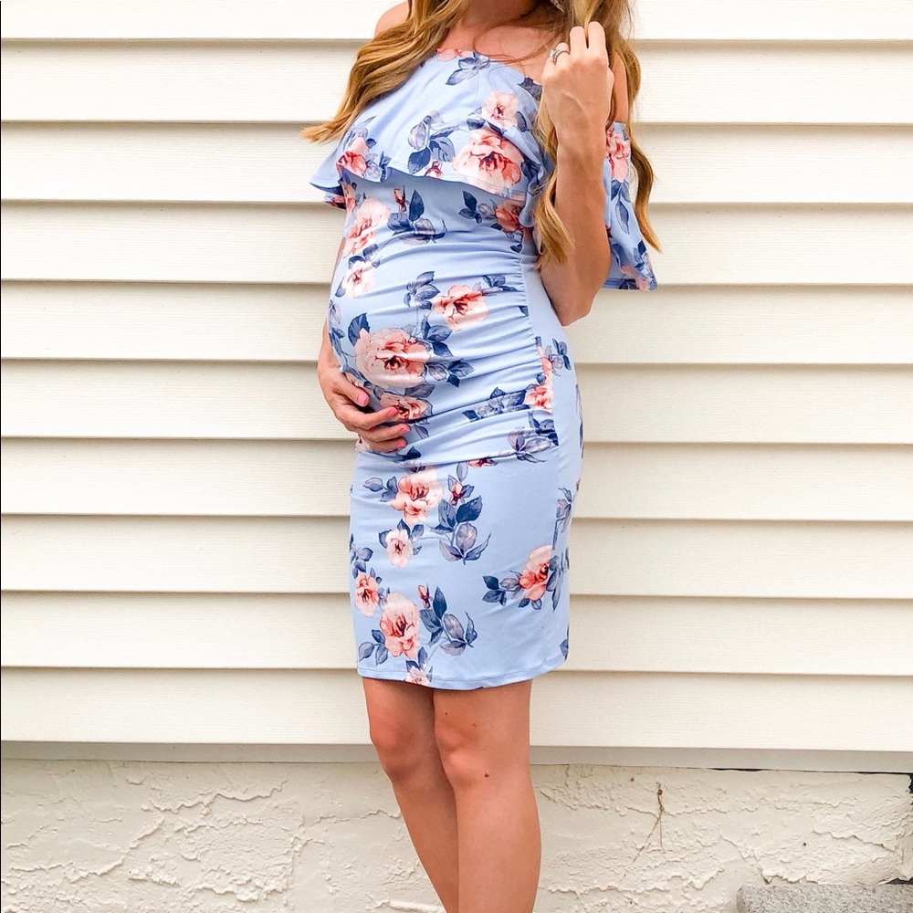 NWT Off Shoulder Floral Dress Size S
